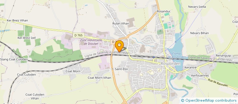 localisation de l'entreprise SCI MADININA - LE FLOCH  ROSPORDEN