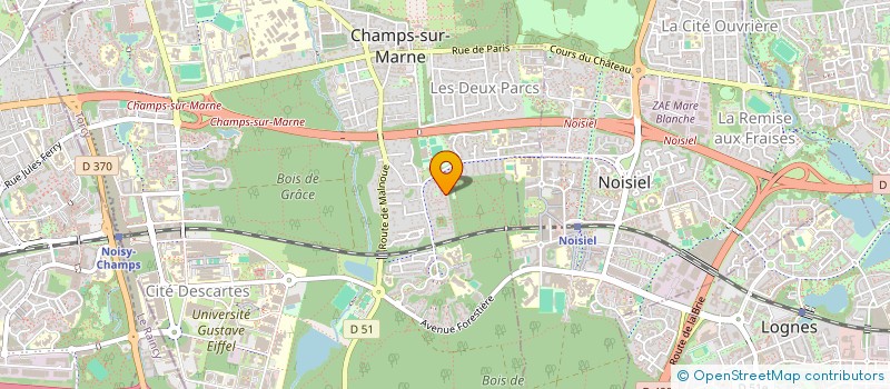 localisation de l'entreprise SCI MADINO  CHAMPS-SUR-MARNE