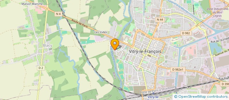 localisation de l'entreprise SCI MADISON AF à VITRY-LE-FRANCOIS