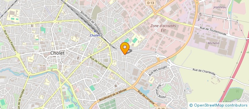 localisation de l'entreprise SCI MADO à CHOLET