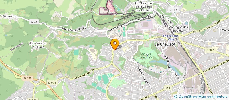 localisation de l'entreprise SCI MADO  LE CREUSOT
