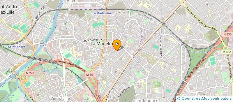 localisation de l'entreprise SCI MADO à LA MADELEINE