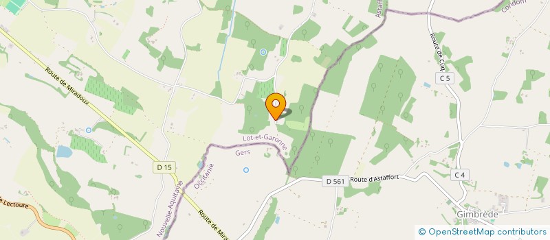 localisation de l'entreprise SCI MADO  ASTAFFORT