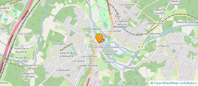 localisation de l'entreprise SCI MADOLY  MONTBAZON