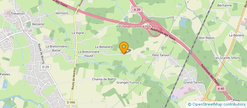 localisation de l'entreprise SCI MADOU à VIRIAT