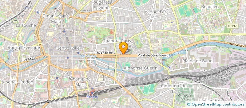 localisation de l'entreprise SCI MADOU-LEVE  RENNES