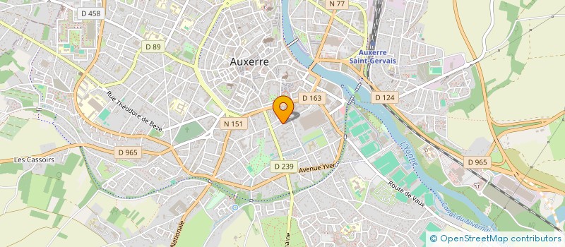 localisation de l'entreprise SCI MADOUCOR à AUXERRE