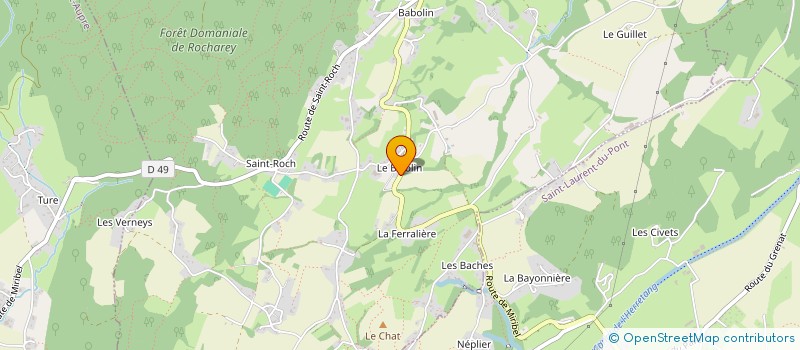 localisation de l'entreprise SCI MADOUD  MIRIBEL-LES-ECHELLES