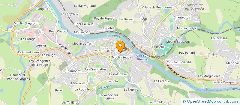 localisation de l'entreprise SCI MADOUMIER à AIXE-SUR-VIENNE