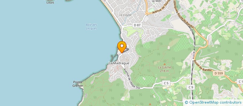 localisation de l'entreprise SCI MADRAGUE à SAINT-CYR-SUR-MER