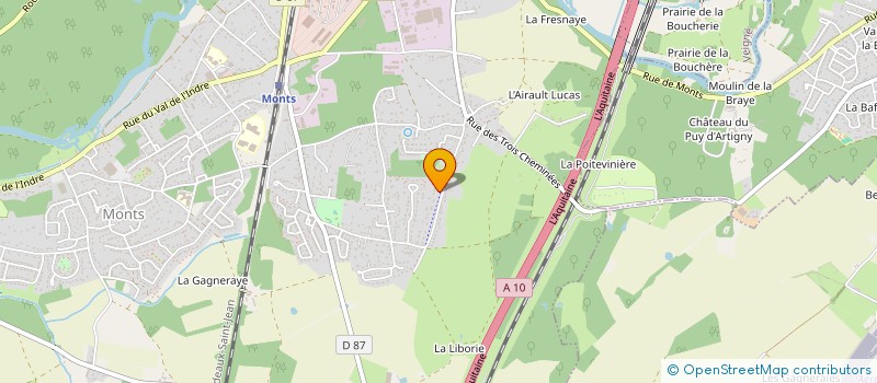 localisation de l'entreprise SCI MADREASS  MONTS