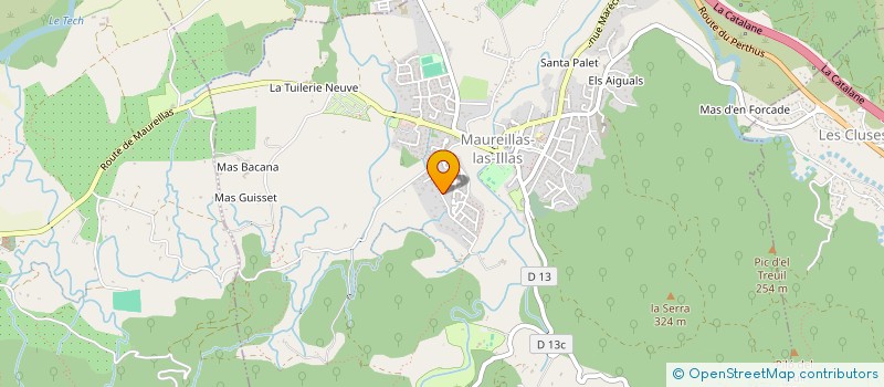 localisation de l'entreprise SCI MADRES  MAUREILLAS-LAS-ILLAS