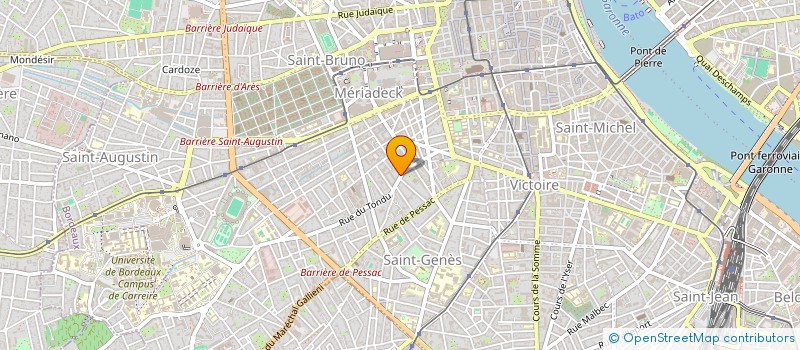 localisation de l'entreprise SCI MADRID 10  BORDEAUX