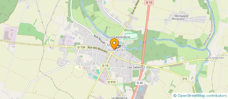 localisation de l'entreprise SCI MADRINE  MANSLE-LES-FONTAINES