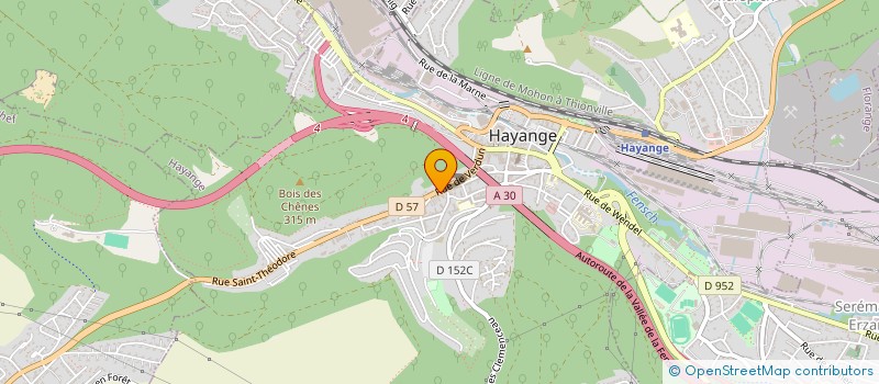 localisation de l'entreprise SCI MADU  HAYANGE