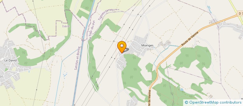 localisation de l'entreprise SCI MADUBAT  CHAMAGNIEU