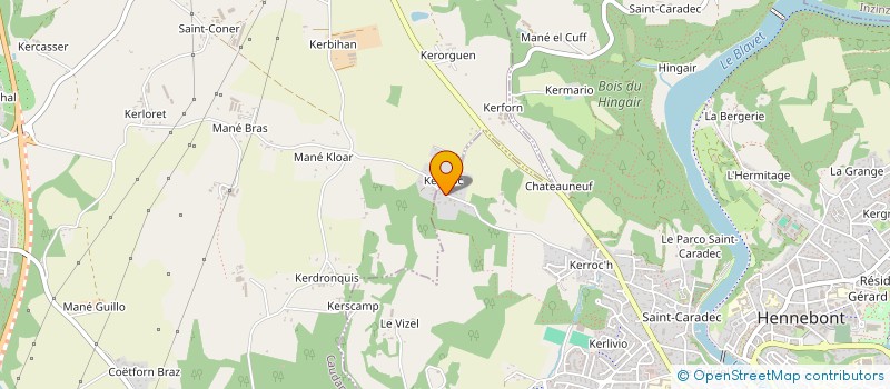 localisation de l'entreprise SCI MADUBOIS  HENNEBONT