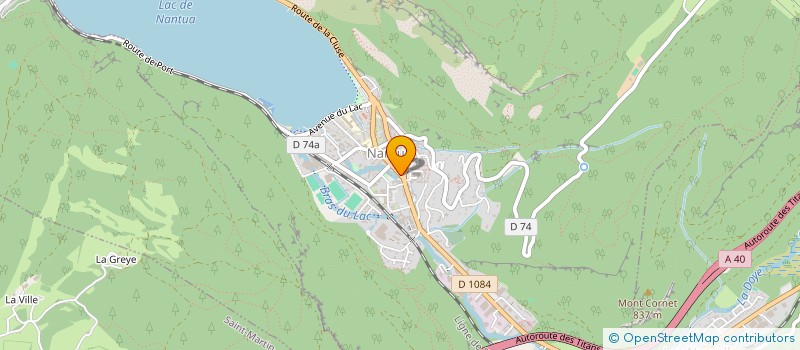 localisation de l'entreprise SCI MADULI à NANTUA