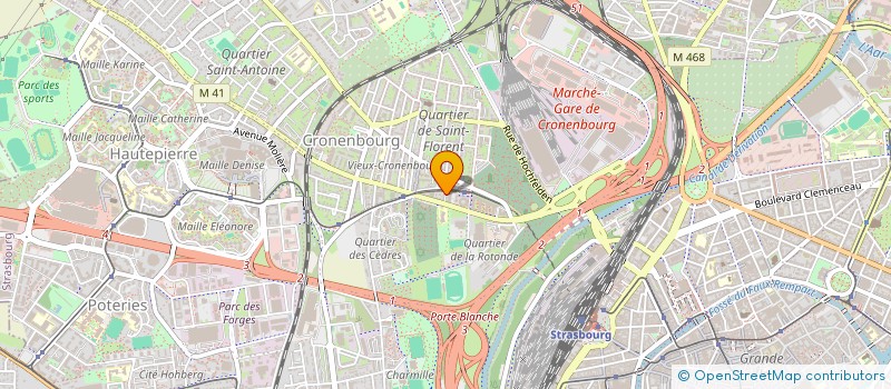 localisation de l'entreprise SCI MADY  STRASBOURG