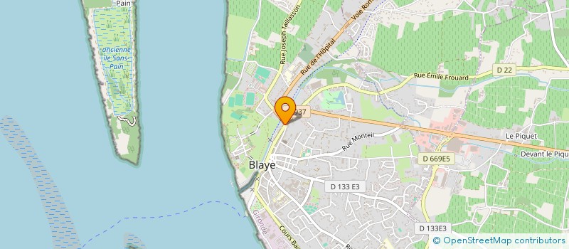 localisation de l'entreprise SCI MAE à BLAYE