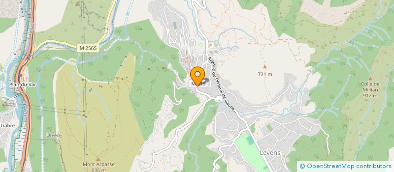 localisation de l'entreprise SCI MAE  LEVENS