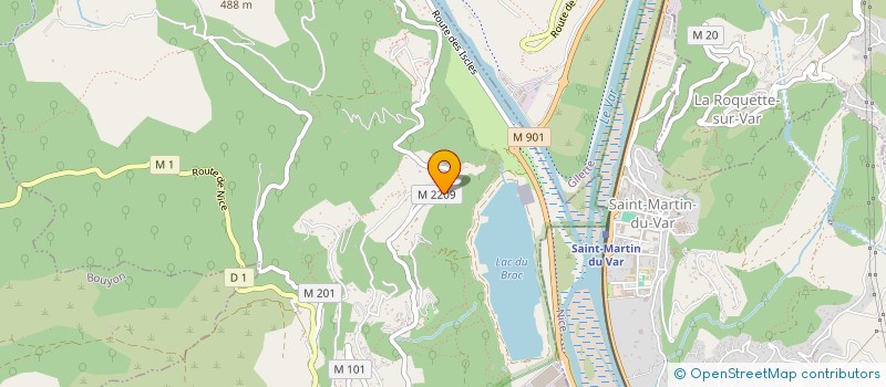 localisation de l'entreprise SCI MAE  LE BROC