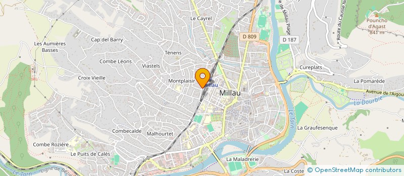 localisation de l'entreprise SCI MAE LI  MILLAU