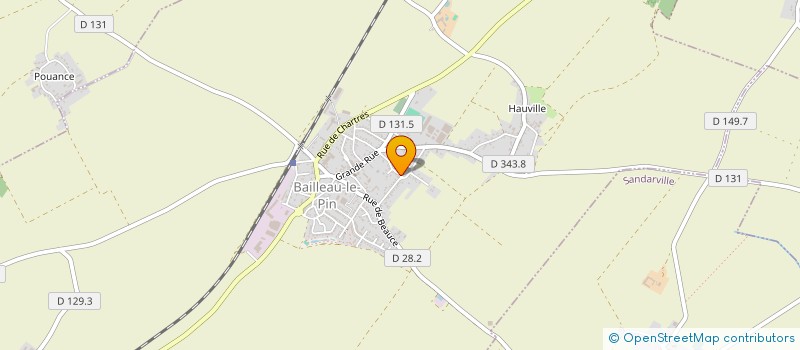 localisation de l'entreprise SCI MAE-ROBIN à BAILLEAU-LE-PIN