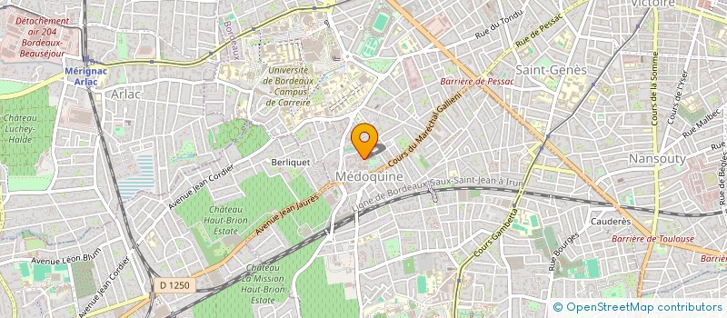 localisation de l'entreprise SCI MAEG  BORDEAUX