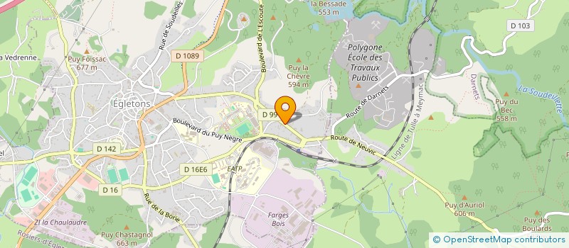 localisation de l'entreprise SCI MAEL  EGLETONS