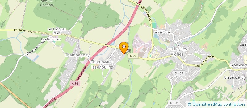 localisation de l'entreprise SCI MAEL  CHAMPVANS-LES-MOULINS