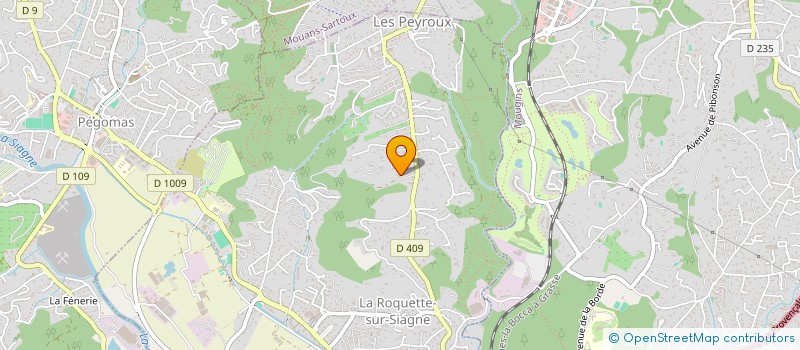 localisation de l'entreprise SCI MAEL INVEST à LA ROQUETTE-SUR-SIAGNE