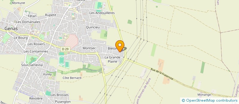 localisation de l'entreprise SCI MAELL  GENAS