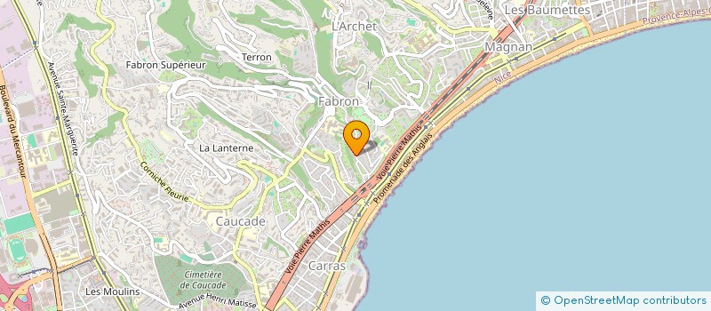 localisation de l'entreprise SCI MAELLI à NICE