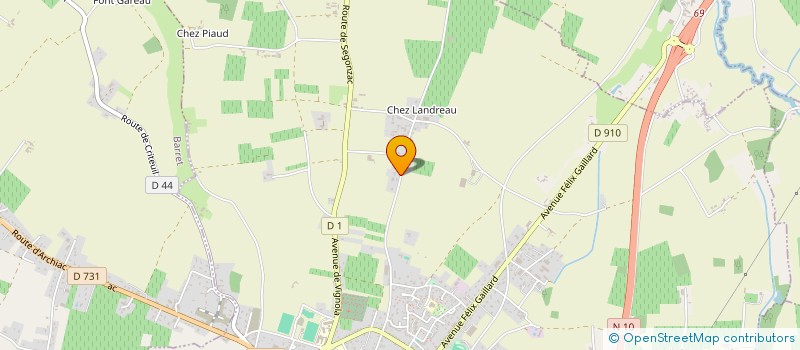 localisation de l'entreprise SCI MAELLU  BARBEZIEUX-SAINT-HILAIRE