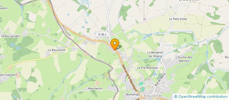localisation de l'entreprise SCI MAELLYS à AIGURANDE