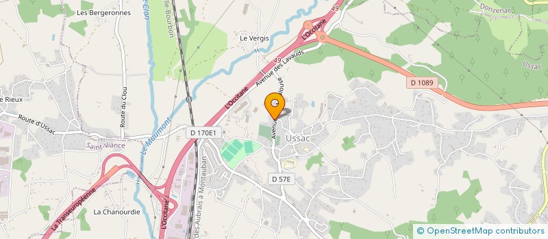 localisation de l'entreprise SCI MAELOU  USSAC