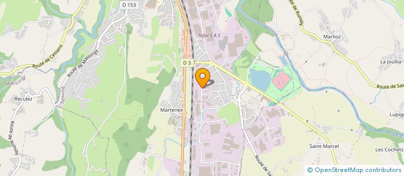 localisation de l'entreprise SCI MAELYS  RUMILLY