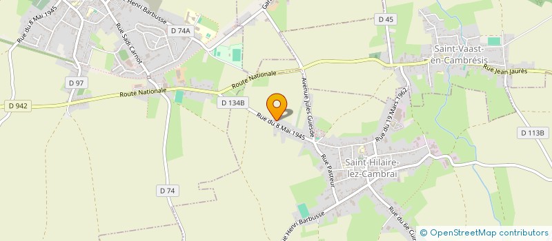 localisation de l'entreprise SCI MAELYS  SAINT-HILAIRE-LEZ-CAMBRAI