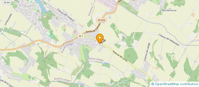 localisation de l'entreprise SCI MAEM  DREMIL-LAFAGE