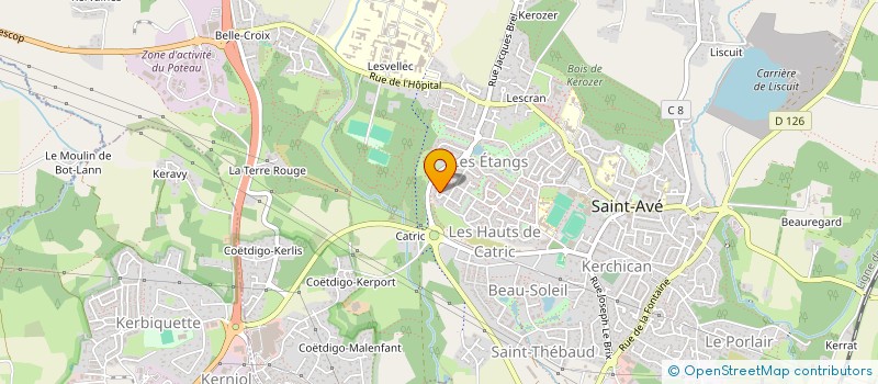 localisation de l'entreprise SCI MAEN  SAINT-AVE