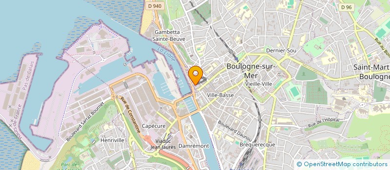 localisation de l'entreprise SCI MAENA à BOULOGNE-SUR-MER
