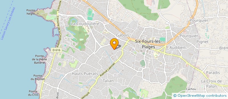 localisation de l'entreprise SCI MAERIC à SIX-FOURS-LES-PLAGES