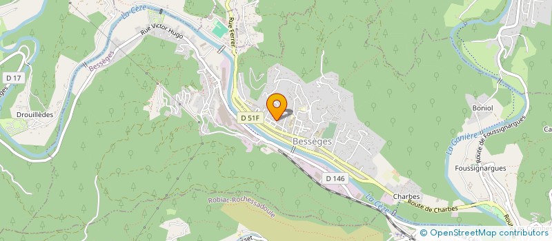 localisation de l'entreprise SCI MAERTENS  BESSEGES