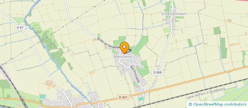 localisation de l'entreprise SCI MAERZ  MELSHEIM