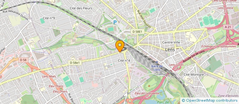 localisation de l'entreprise SCI MAES  LENS