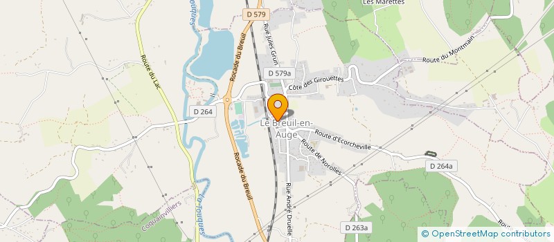 localisation de l'entreprise SCI MAES  LE BREUIL-EN-AUGE