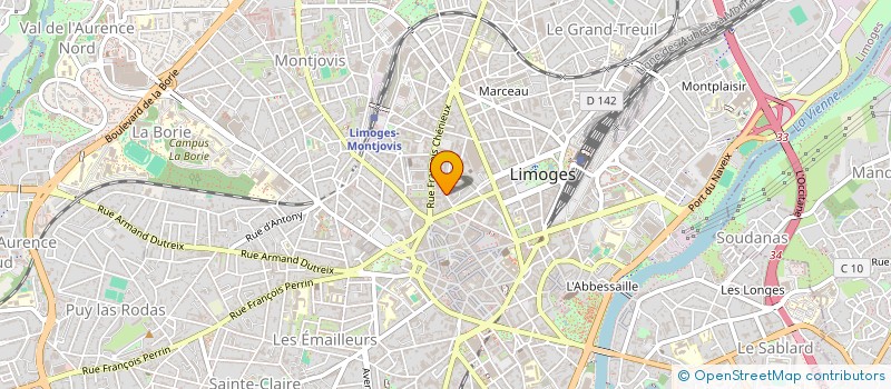 localisation de l'entreprise SCI MAES à LIMOGES