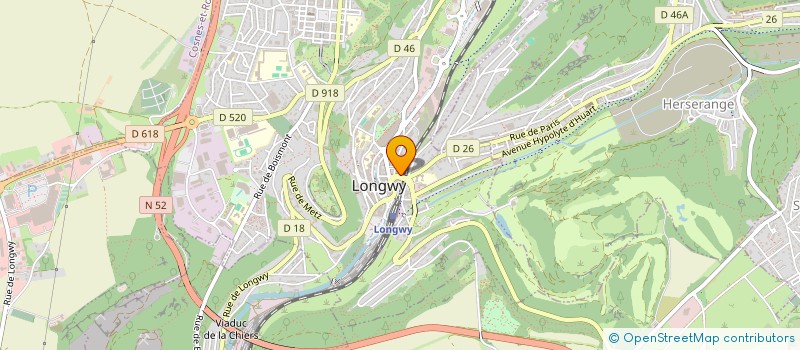 localisation de l'entreprise SCI MAES à LONGWY