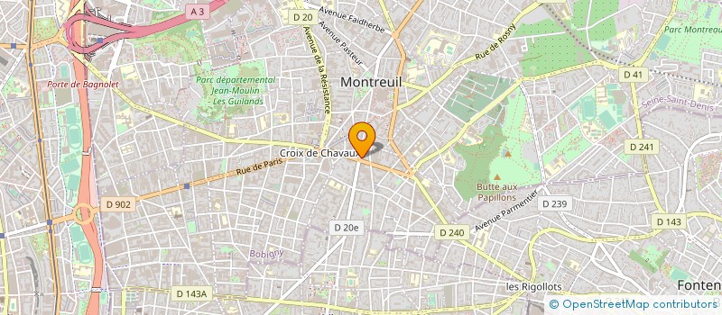 localisation de l'entreprise SCI MAESTRINI-VRAND  MONTREUIL